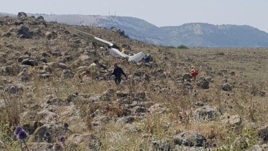 صورة مقتل إسرائيلي وإصابة آخر جراء تحطم طائرة في الجليل