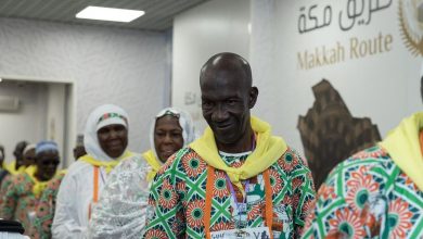 صورة مغادرة أول فوج من الحجاج التشاديين في اتجاه البقاع المقدسة