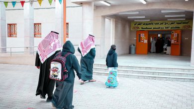 صورة مختص:حجم الحقيبة المدرسية المناسب يجب ألا يتعدى 10% من وزن الطفل الكلي