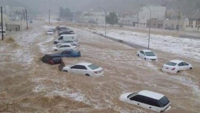 صورة مصرع سبع نساء ورجل بصواعق رعدية وسيول في اليمن