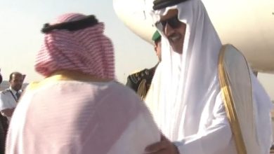 صورة أمير قطر يصل إلى الرياض للمشاركة في القمة الخليجية ورابطة الآسيان