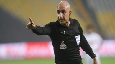 صورة محمد عادل حكما لمباراة الأهلي وفيوتشر في نهائي كأس السوبر المصري