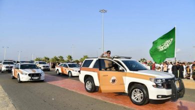 صورة جازان: عرض عسكري للقطاعات الأمنية ليوم التأسيس  أخبار السعودية