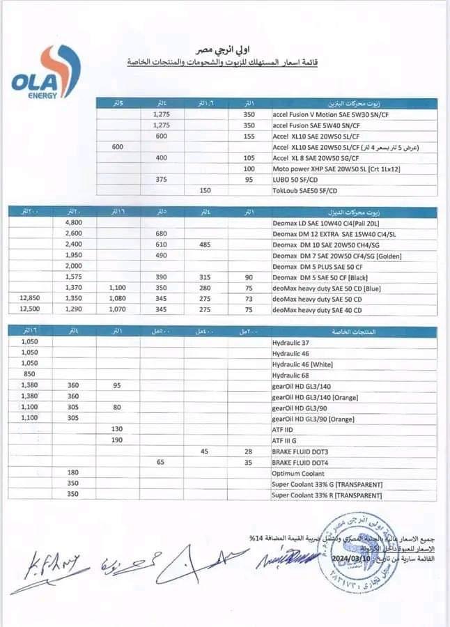 زيوت السيارات