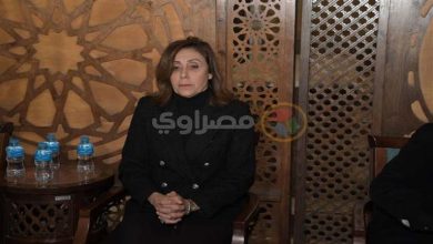 صورة بالصور.. وزيرة الثقافة في عزاء الموسيقار حلمي بكر