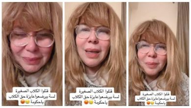 صورة منى إش إش تستغيث بسبب قتل الكلاب: “بيموتوها بطريقة بشعة”