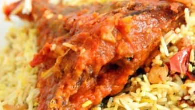 صورة طريقة عمل مكبوس الأرز مع سمك الشعري