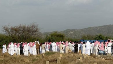 صورة تشييع جثمان مؤذن جامع عشة السبيع في الحرث  أخبار السعودية