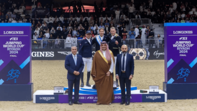 صورة السويدي إيكيرمان بطلاً لكأس العالم 2024 لقفز الحواجز