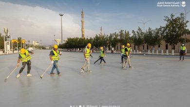 صورة بدء التوسع بمبادرة تبريد الطرق في مواقع بالمشاعر المقدسة