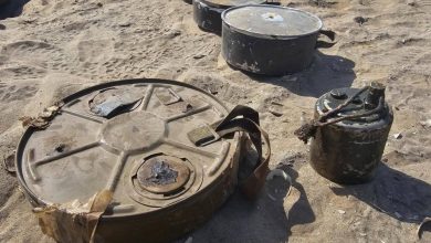 صورة «مسام»: إتلاف 602 لغم وعبوة ناسفة وقذيفة غير منفجرة في أبين  أخبار السعودية
