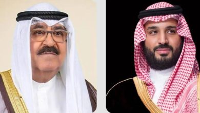 صورة أمير الكويت يهنئ الأمير محمد بن سلمان بعيد الأضحى المبارك  أخبار السعودية