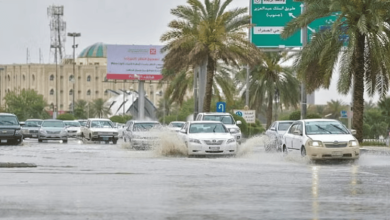 صورة استمرار هطول الأمطار في مكة المكرمة