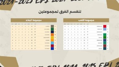 صورة تعديل في عدد الأندية التي ستهبط من الدوري الممتاز بالموسم المقبل