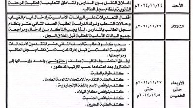 صورة “كويت نيوز” تنشر مواعيد وآلية عمل كنترول امتحانات الثانوية العامة للفترة الدراسية الأولى