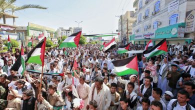 صورة مأرب تحتشد تضامناً مع غزة وتنديدا باستمرار حرب الإبادة الاسرائيلية