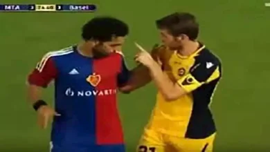 صورة قبل أحداث هولندا.. شاهد: محمد صلاح يسحق مكابي تل أبيب ويغيظ جمهوره