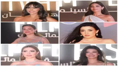 صورة لابسة ستارة.. ناقد موضة يعلق على إطلالة هذه الفنانة في الجونة.. 7 صور