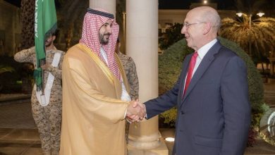 صورة خالد بن سلمان يستقبل وزير الدفاع البريطاني  أخبار السعودية