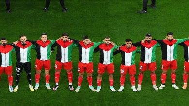 صورة النجم سون ينحني احتراما لمنتخب فلسطين