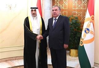صورة رئيس طاجيكستان يستقبل النائب الأول.. ووزير الخارجية