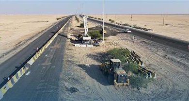 صورة الأشغال: بدء أعمال صيانة الطرق الجذرية السريعة والداخلية من قبل الشركة التركية