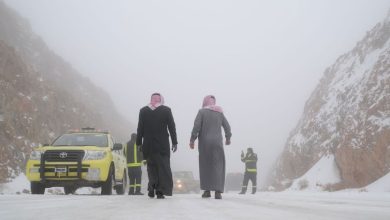 صورة انخفاض درجات الحرارة شمال المملكة.. و”جويريد ” أول فترات الانقلاب الشتوي