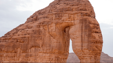 صورة جبل الفيل في محافظة العُلا.. معلم سياحي يلفت أنظار الزوار من مختلف أنحاء العالم