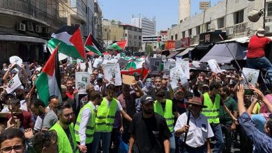 صورة مظاهرات في الأردن واليمن دعما للشعب الفلسطيني ورفضا للعدوان (شاهد)