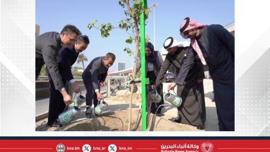 صورة تشجير شارع 1722 بالدبلوماسية بدعم من سفارة جمهورية الصين الشعبية لدى مملكة البحرين ضمن حملة “دُمتِ خضراء”