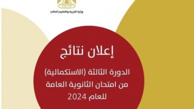 صورة التربية تعلن نتائج الدورة الثالثة “الاستكمالية” من امتحان الثانوية العامة للعام 2024