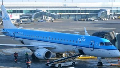 صورة | هبوط اضطراري لطائرة KLM في أمستردام بسبب خلل فني