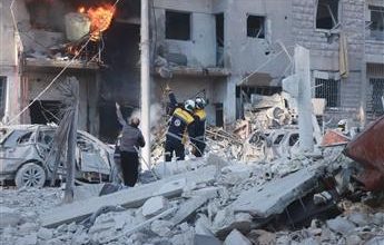 صورة الطيران السوري يشن غارات على مواقع للفصائل في إدلب