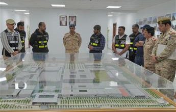 صورة نائب رئيس الأركان يتفقد مشروع أكاديمية علي الصباح العسكرية الجديدة