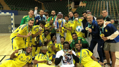 صورة النصر بطلًا لكأس الاتحاد السعودي لكرة قدم الصالات