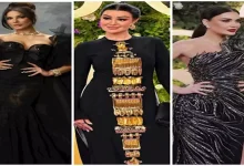 صورة سيرين عبدالنور جرئية..15 صورة للنجمات باللون الأسود في مهرجان JOY AWARDS