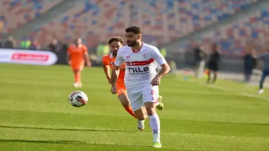 صورة طبيب الزمالك لمصراوي: إصابة حمزة المثلوثي بقطع في الرباط الصليبي