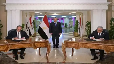 صورة توقيع بروتوكول تعاون بين “القومي لتنظيم الاتصالات” والنيابة العامة لتعزيز بنية المعلومات