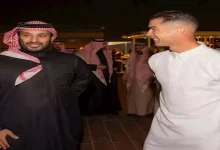 صورة رونالدو يحتفل بيوم التأسيس السعودي رفقة ولي العهد