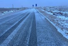 صورة | مراسل “رؤيا”: انجماد على الطرق المؤدية إلى الشوبك والهيشة ولواء الطيبة وقضاء ايل