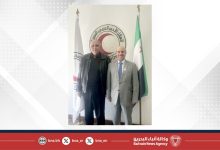 صورة رئيس منظمة الهلال الأحمر العربي السوري يستقبل سفير مملكة البحرين في دمشق