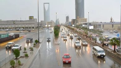 صورة رصد هطول أمطار في 8 مناطق عبر 95 محطة