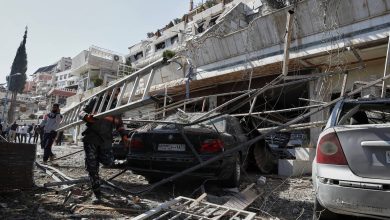 صورة الجهاد الإسلامي : الهجوم الاسرائيلي على. مشق استهدف مبنى فارغا للامين العام للحركة