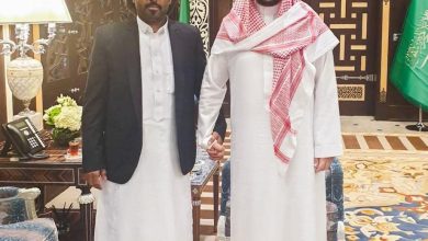 صورة وزير الدفاع السعودي الأمير خالد بن سلمان يستقبل بن حبريش في جدة