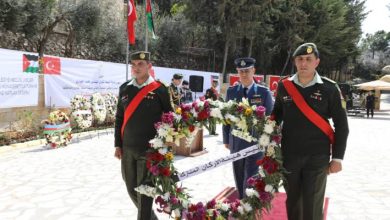 صورة | الجيش العربي: إحياء ذكرى الشهداء الأتراك في مدينة السلط