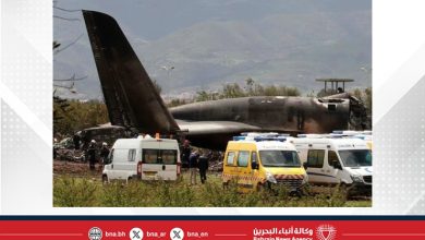 صورة تحطم طائرة عسكرية مقاتلة في جنوب الجزائر ومصرع قائدها