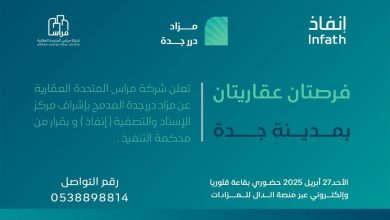 صورة ﻓﺮﺹ ﻋﻘﺎﺭﻳﺔ ﺑـ«ﻤﺰﺍﺩ ﺩﺭﺭ ﺟﺪﺓ»  أخبار السعودية