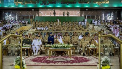 صورة بن عياف يرعى حفل تخريج الدفعة الـ 83 من طلبة كلية الملك عبدالعزيز الحربية  أخبار السعودية