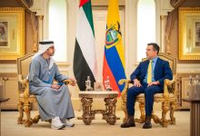صورة عبدالله بن زايد ورئيس الإكوادور يبحثان تعزيز علاقات التعاون بين البلدين