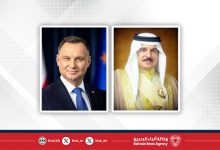 صورة جلالة الملك المعظم يهنئ رئيس جمهورية بولندا بذكرى يوم الدستور